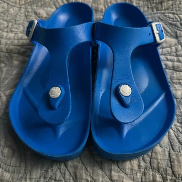 Birkenstock Gizeh EVA Sandals Scuba Blue 7 - Picture 1 of 14